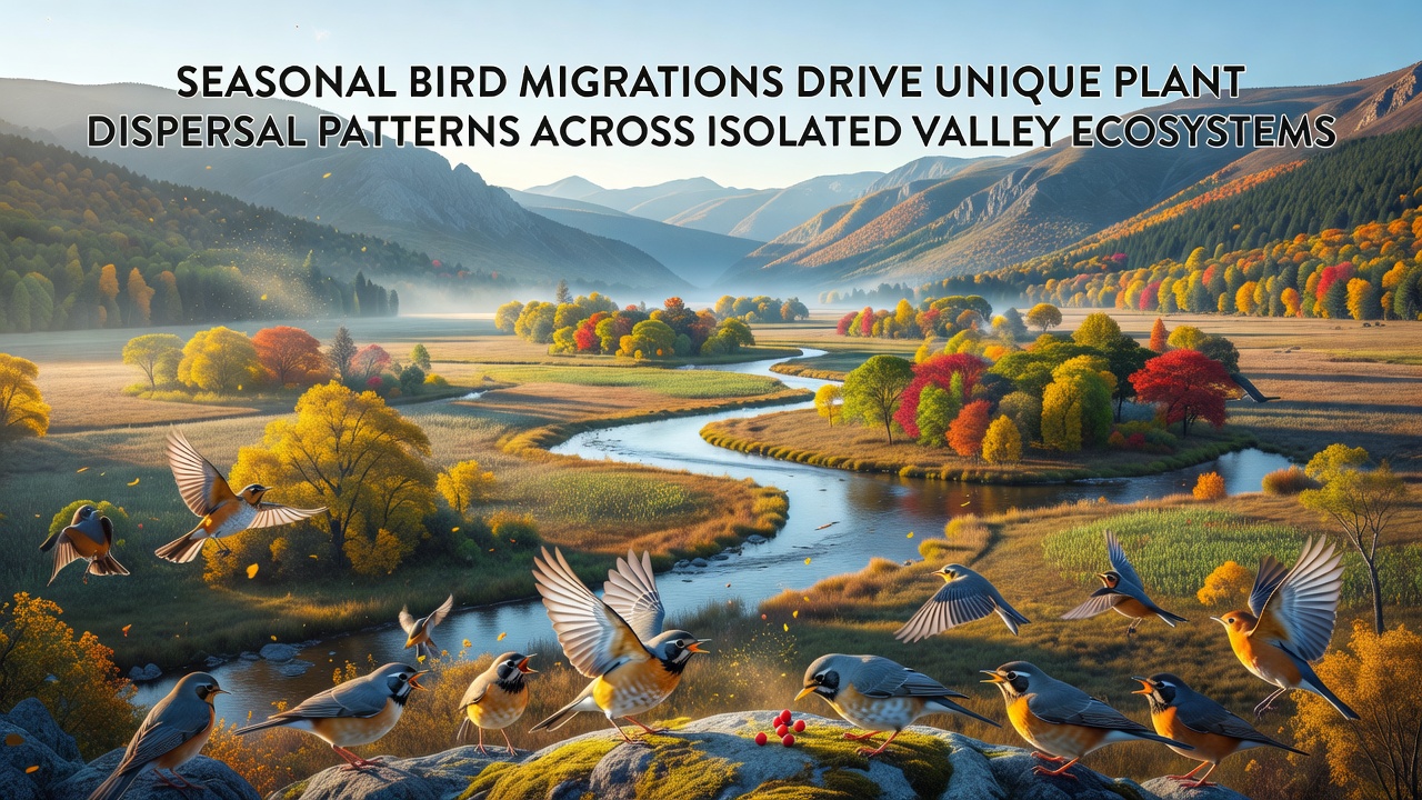 Close-up view of valley floor vegetation renewed by seed deposits from migratory birds